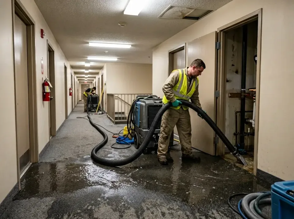 multi-unit-apartment-hallway-f-005 — frequently asked questions, Emergency Burst Pipe Water Extraction & Removal in Lockland…